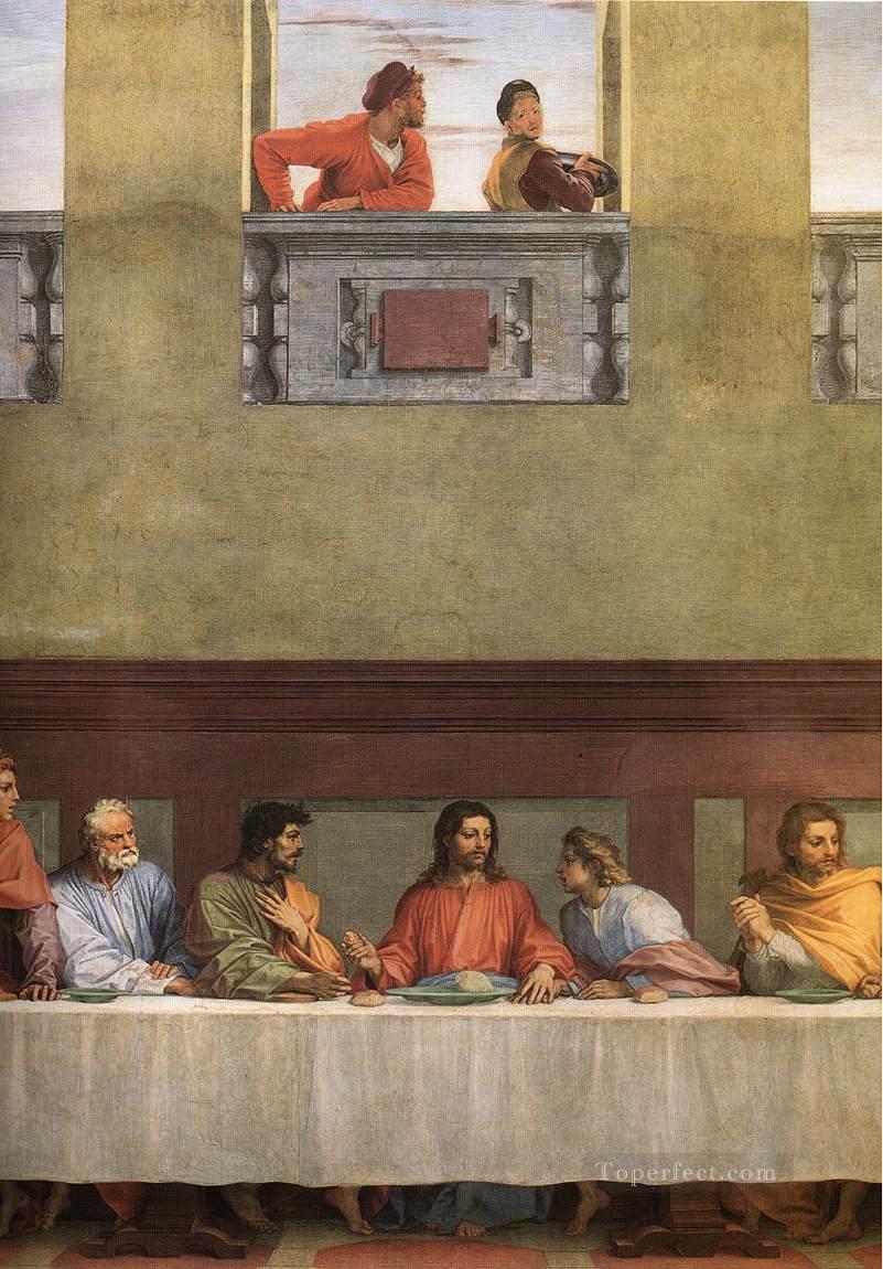 Das letzte Abendmahl Detail Renaissance Manierismus Andrea del Sarto religiösen Christen Ölgemälde
